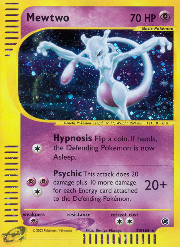 Mewtwo (20/165) [Expedition: Base Set] | Exor Games Bridgewater