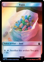 Alien Angel // Food (0057) Double-Sided Token (Surge Foil) [Doctor Who Tokens] | Exor Games Bridgewater