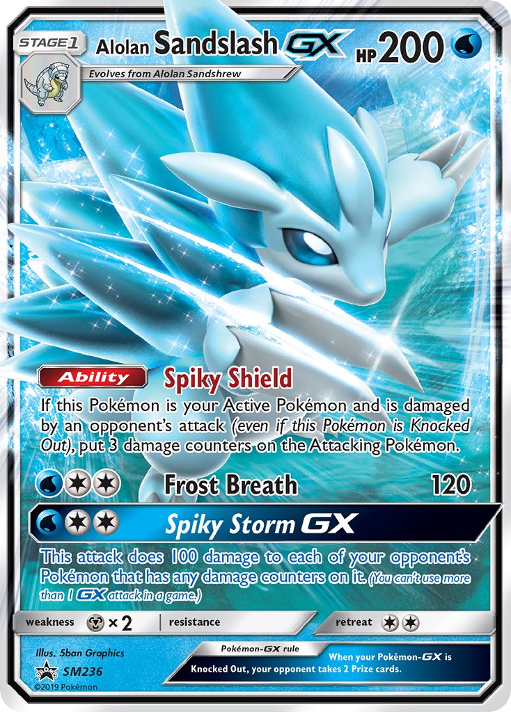 Alolan Sandslash GX (SM236) [Sun & Moon: Black Star Promos] | Exor Games Bridgewater