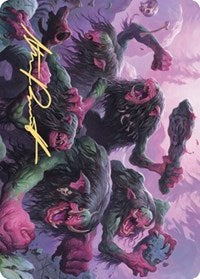 Hagi Mob Art Card (Gold-Stamped Signature) [Kaldheim: Art Series] | Exor Games Bridgewater