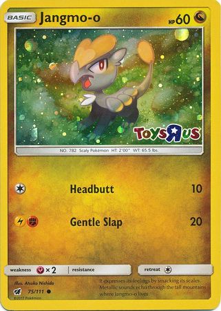 Jangmo o (75/111) (Toys R Us Promo) [Sun & Moon: Crimson Invasion] | Exor Games Bridgewater