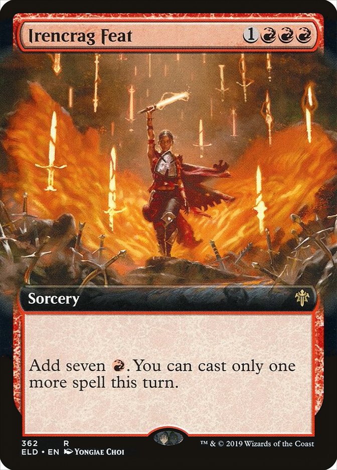 Irencrag Feat (Extended Art) [Throne of Eldraine] | Exor Games Bridgewater