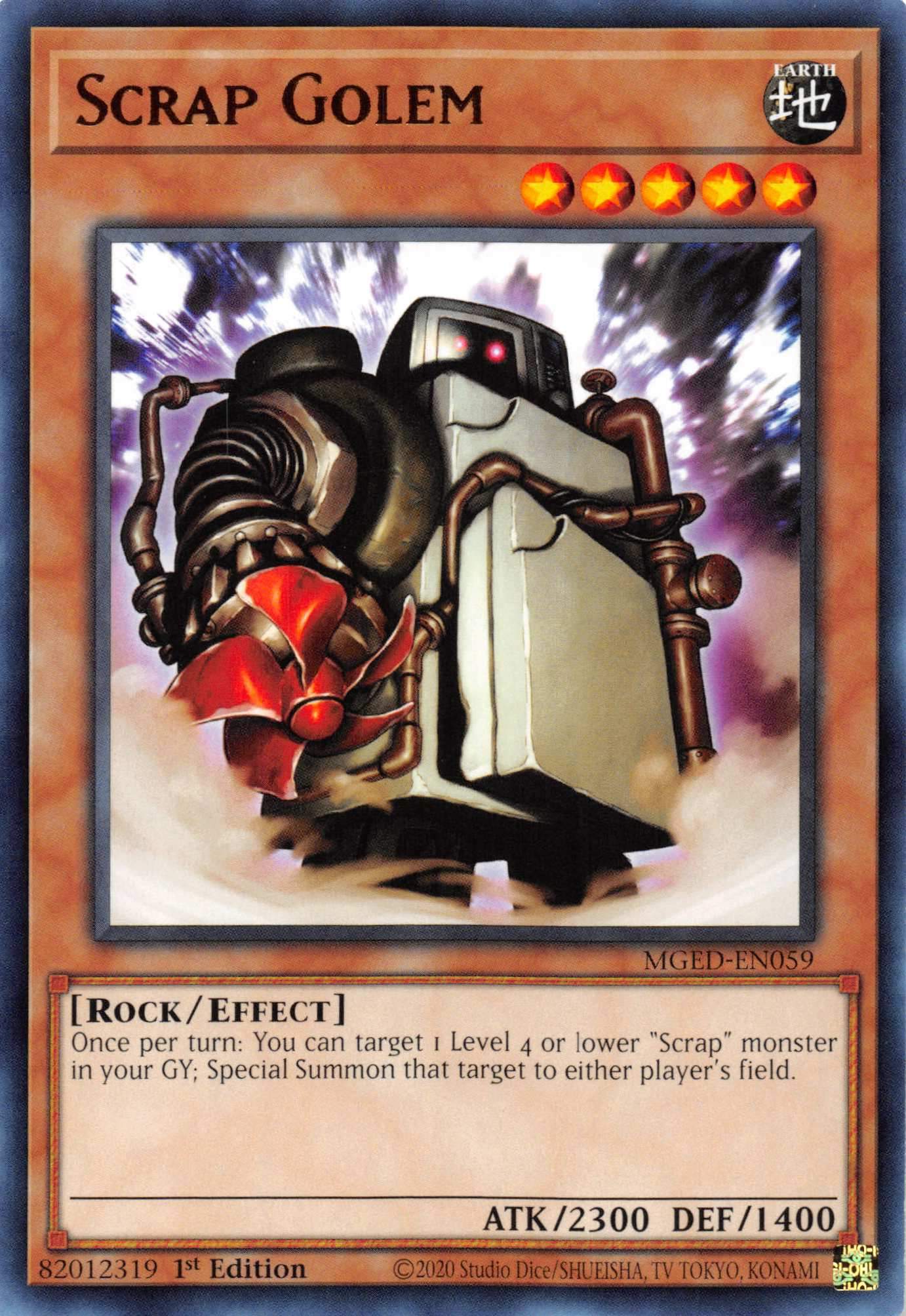 Scrap Golem [MGED-EN059] Rare | Exor Games Bridgewater