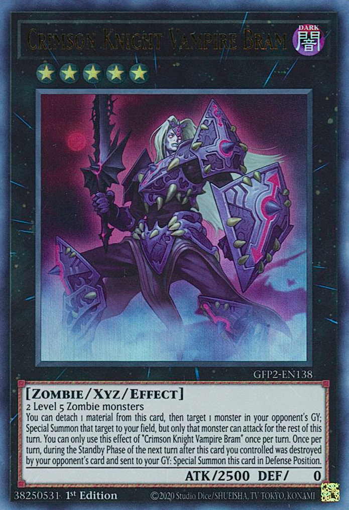 Crimson Knight Vampire Bram [GFP2-EN138] Ultra Rare | Exor Games Bridgewater