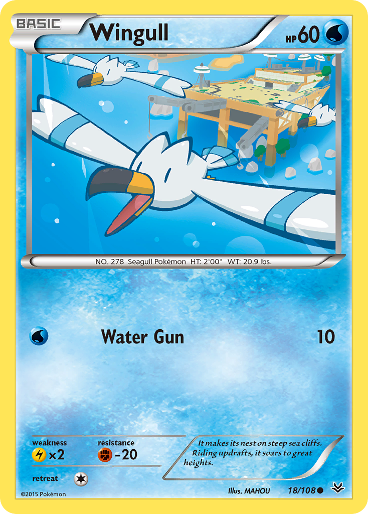 Wingull (18/108) [XY: Roaring Skies] | Exor Games Bridgewater