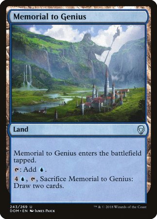 Memorial to Genius [Dominaria] | Exor Games Bridgewater