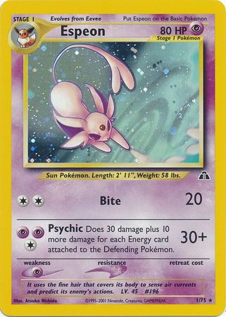 Espeon (1/75) [Neo Discovery Unlimited] | Exor Games Bridgewater