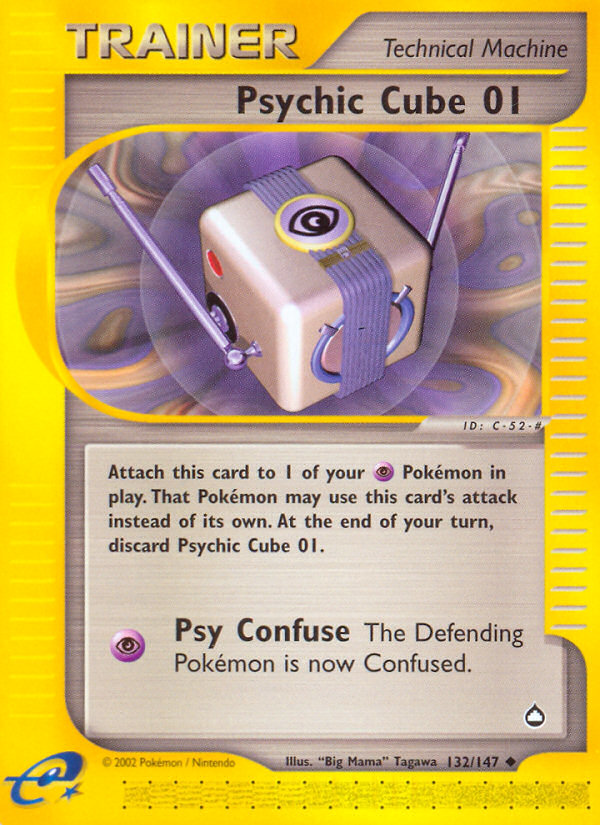 Psychic Cube 01 (132/147) [Aquapolis] | Exor Games Bridgewater