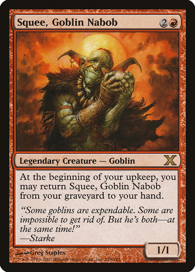 Squee, Goblin Nabob [Tenth Edition] | Exor Games Bridgewater