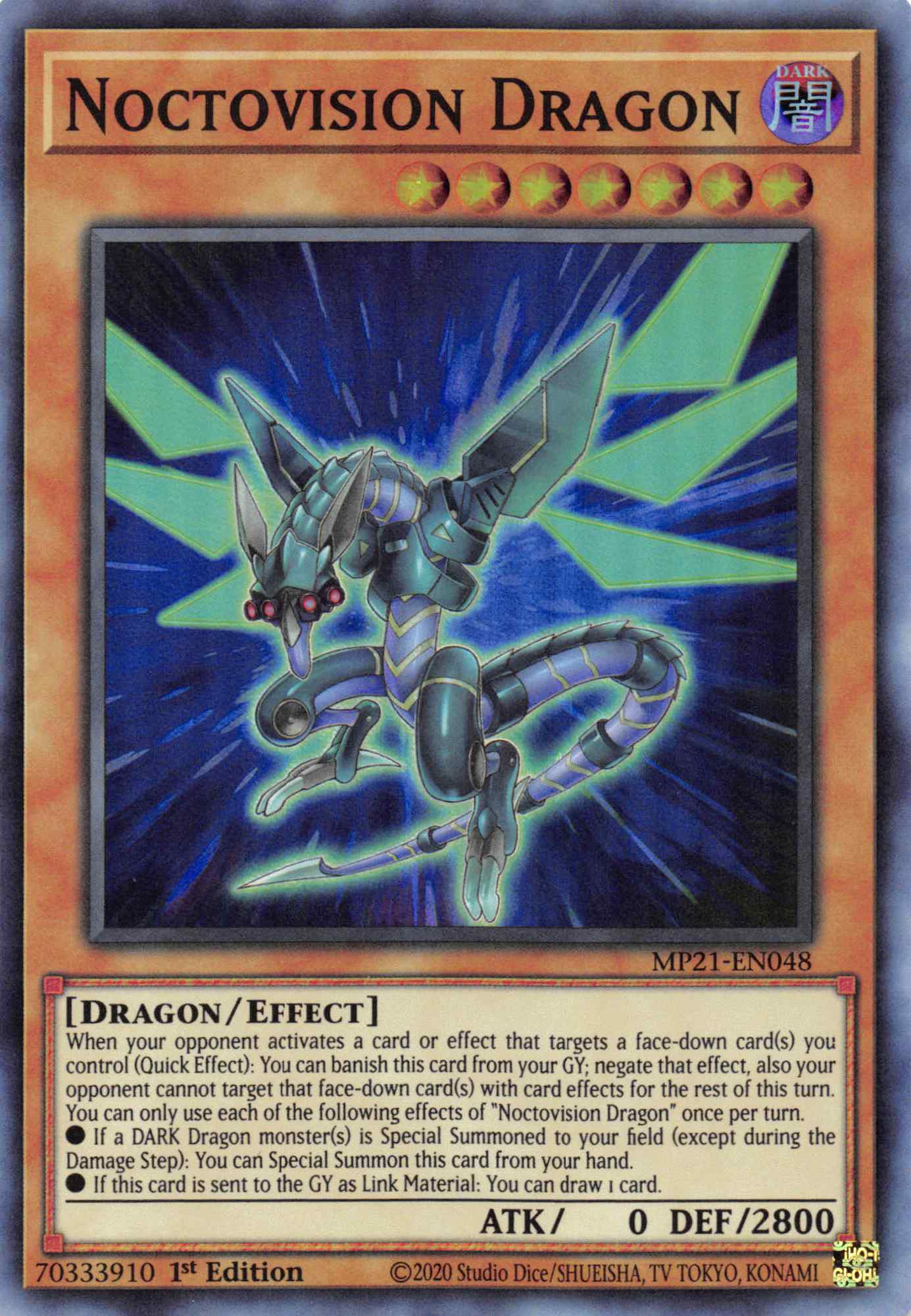 Noctovision Dragon [MP21-EN048] Super Rare | Exor Games Bridgewater