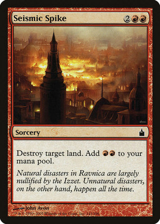 Seismic Spike [Ravnica: City of Guilds] | Exor Games Bridgewater