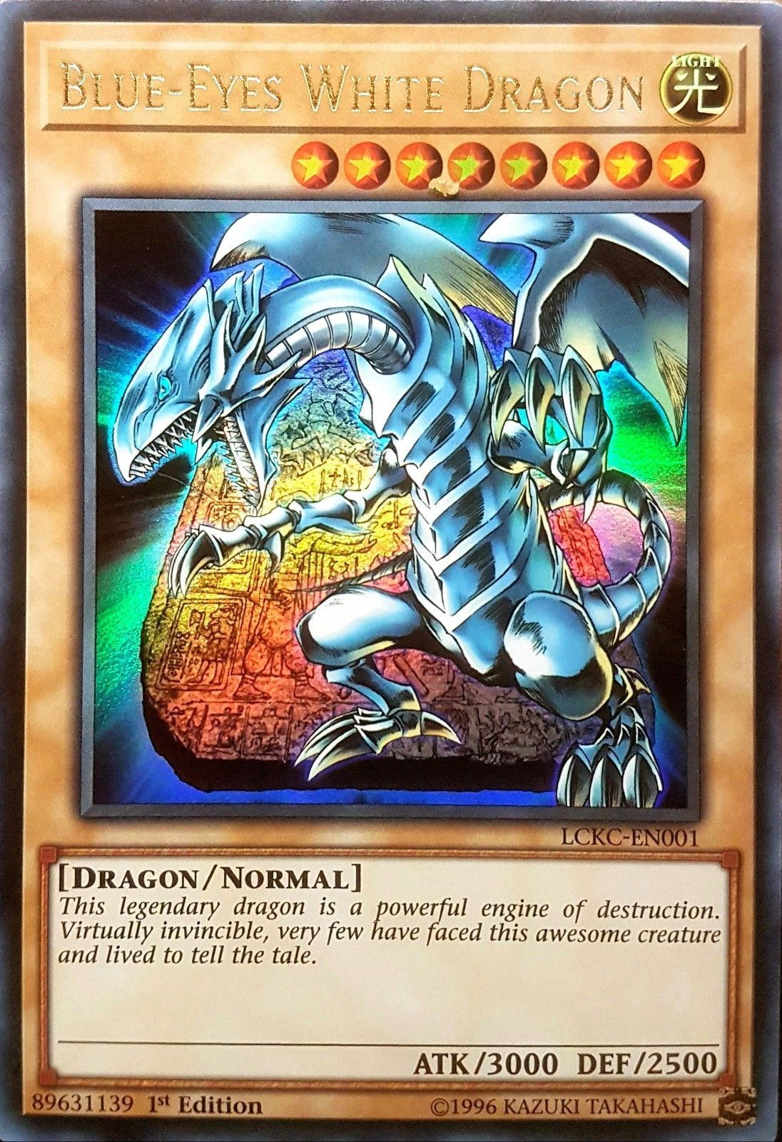 Blue-Eyes White Dragon (Version 4) [LCKC-EN001] Ultra Rare | Exor Games Bridgewater