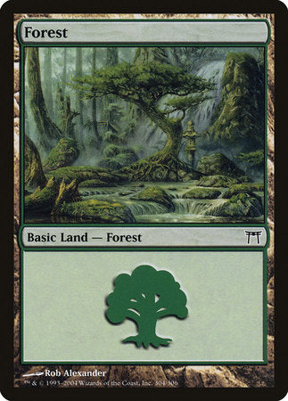 Forest (304) [Champions of Kamigawa] | Exor Games Bridgewater
