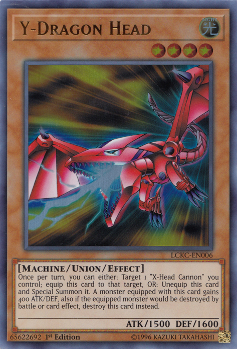 Y-Dragon Head [LCKC-EN006] Ultra Rare | Exor Games Bridgewater