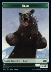 Bear // Monk Double-sided Token [Double Masters 2022 Tokens] | Exor Games Bridgewater