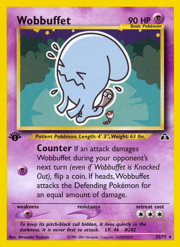 Wobbuffet (35/75) [Neo Discovery 1st Edition] | Exor Games Bridgewater