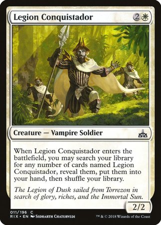 Legion Conquistador [Rivals of Ixalan] | Exor Games Bridgewater