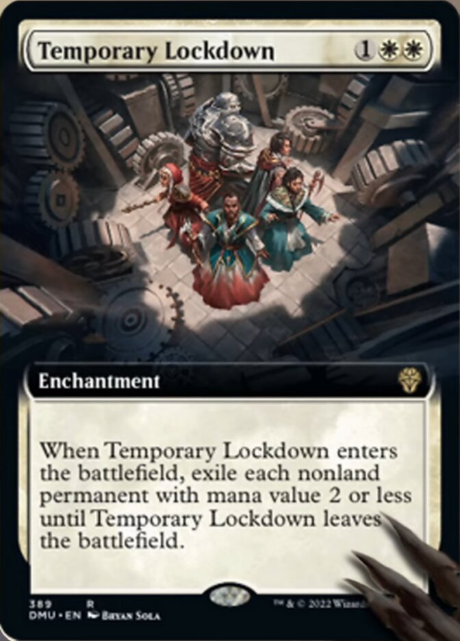 Temporary Lockdown (Extended Art) [Dominaria United] | Exor Games Bridgewater