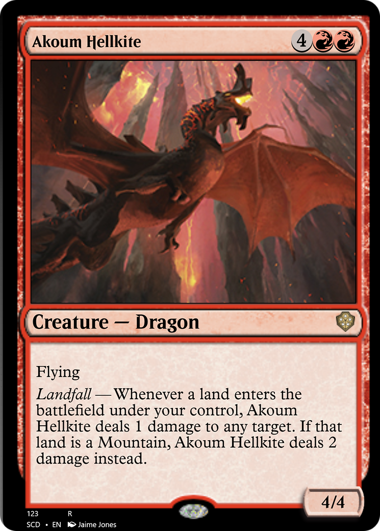 Akoum Hellkite [Starter Commander Decks] | Exor Games Bridgewater