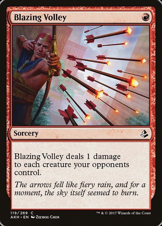 Blazing Volley [Amonkhet] | Exor Games Bridgewater