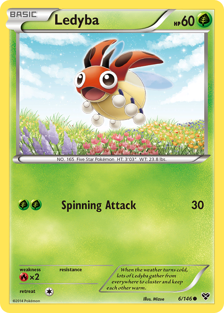 Ledyba (6/146) [XY: Base Set] | Exor Games Bridgewater