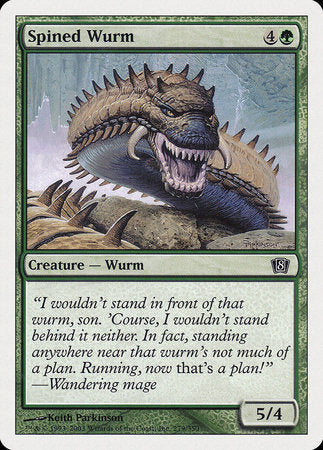 Spined Wurm [Eighth Edition] | Exor Games Bridgewater