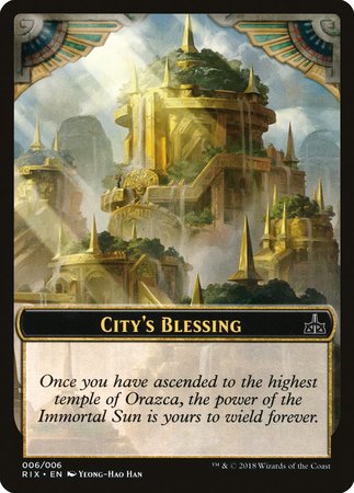 City's Blessing Token (006) [Rivals of Ixalan Tokens] | Exor Games Bridgewater