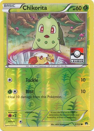 Chikorita (1/122) (League Promo) [XY: BREAKpoint] | Exor Games Bridgewater