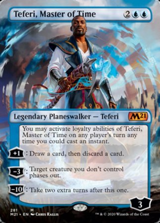 Teferi, Master of Time (Borderless) [Core Set 2021] | Exor Games Bridgewater
