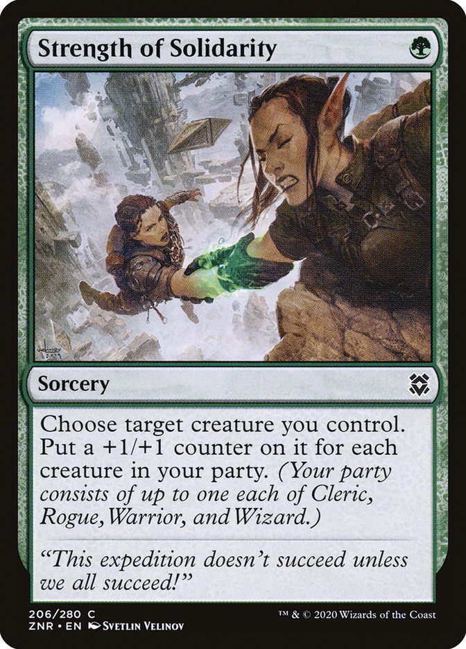 Strength of Solidarity [Zendikar Rising] | Exor Games Bridgewater