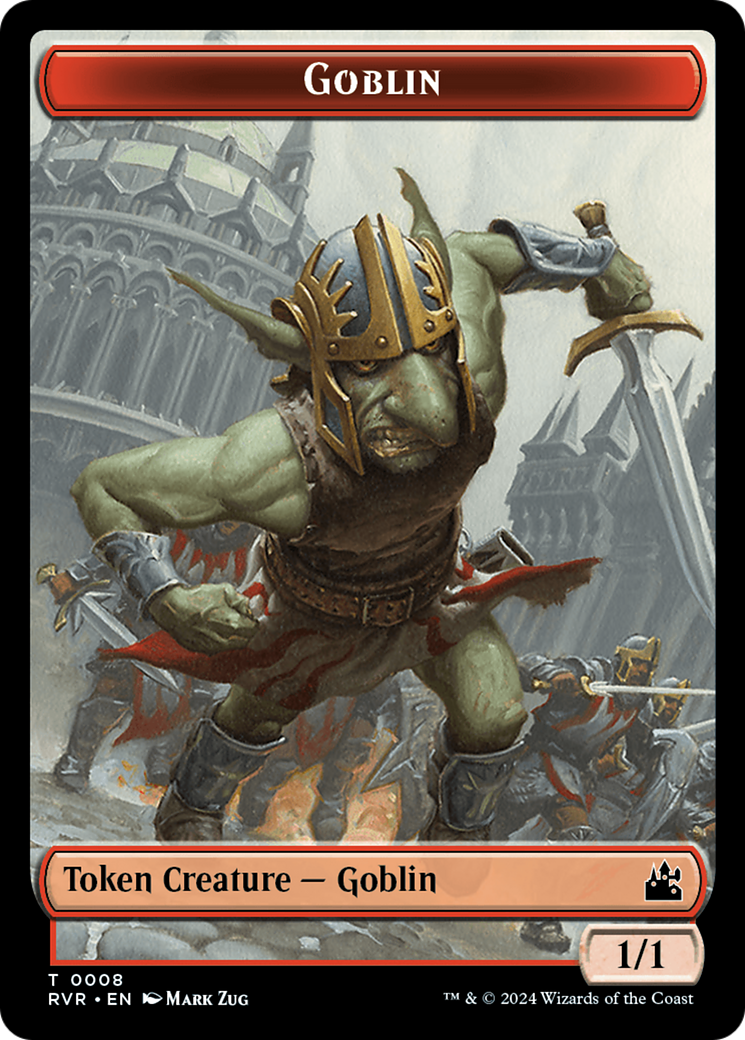 Goblin (0008) // Zombie Double-Sided Token [Ravnica Remastered Tokens] | Exor Games Bridgewater