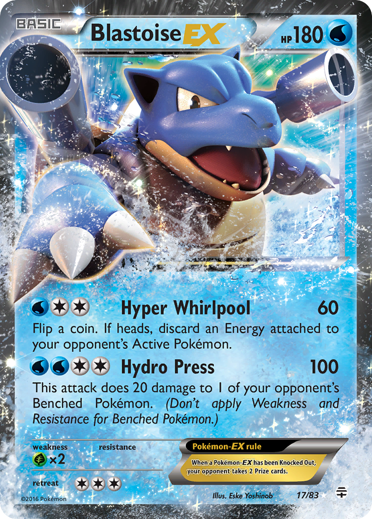 Blastoise EX (17/83) [XY: Generations] | Exor Games Bridgewater