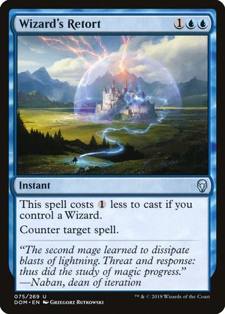 Wizard's Retort [Dominaria] | Exor Games Bridgewater