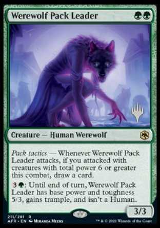 Werewolf Pack Leader (Promo Pack) [Dungeons & Dragons: Adventures in the Forgotten Realms Promos] | Exor Games Bridgewater