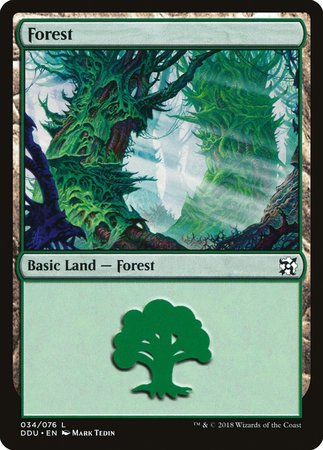 Forest (34) [Duel Decks: Elves vs. Inventors] | Exor Games Bridgewater