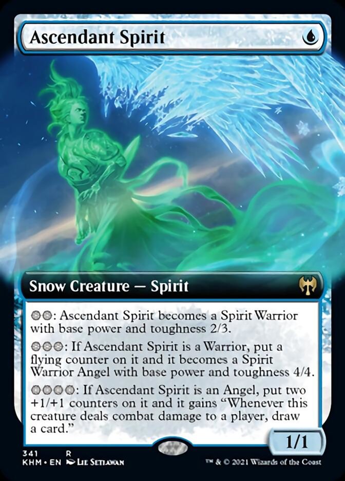 Ascendant Spirit (Extended Art) [Kaldheim] | Exor Games Bridgewater