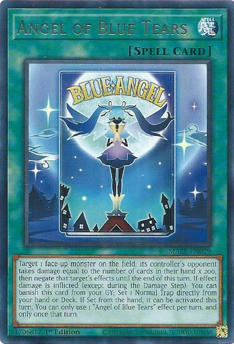 Angel of Blue Tears [MAZE-EN029] Rare | Exor Games Bridgewater