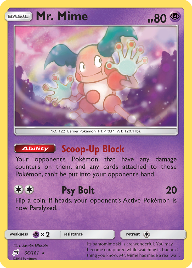 Mr. Mime (66/181) [Sun & Moon: Team Up] | Exor Games Bridgewater