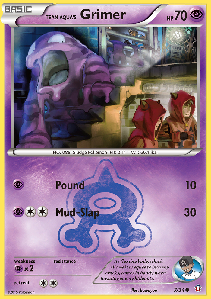 Team Aqua's Grimer (7/34) [XY: Double Crisis] | Exor Games Bridgewater