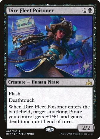 Dire Fleet Poisoner [Rivals of Ixalan Promos] | Exor Games Bridgewater