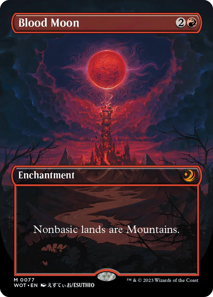 Blood Moon (Anime Borderless) [Wilds of Eldraine: Enchanting Tales] | Exor Games Bridgewater