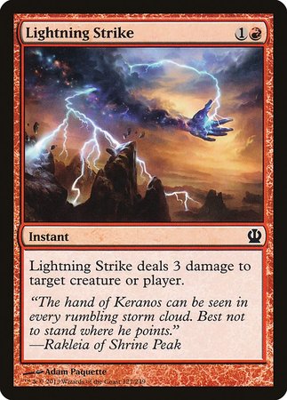 Lightning Strike [Theros] | Exor Games Bridgewater