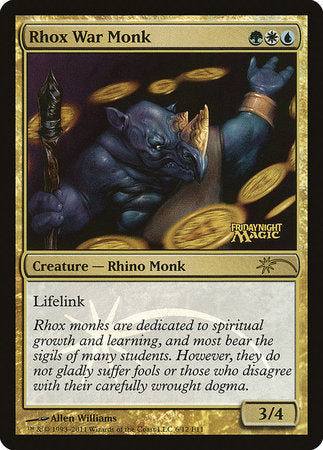 Rhox War Monk [Friday Night Magic 2011] | Exor Games Bridgewater