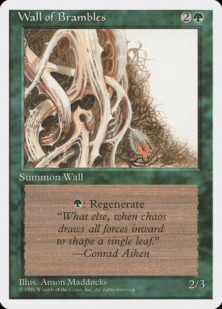 Wall of Brambles [Fourth Edition] | Exor Games Bridgewater