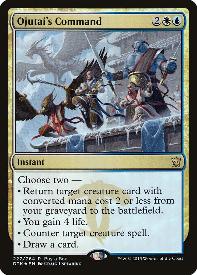 Ojutai's Command (Buy-A-Box) [Dragons of Tarkir Promos] | Exor Games Bridgewater