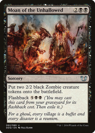 Moan of the Unhallowed [Duel Decks: Blessed vs. Cursed] | Exor Games Bridgewater