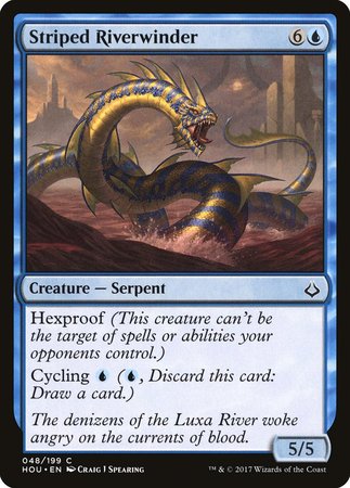 Striped Riverwinder [Hour of Devastation] | Exor Games Bridgewater