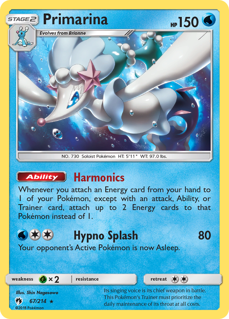 Primarina (67/214) [Sun & Moon: Lost Thunder] | Exor Games Bridgewater