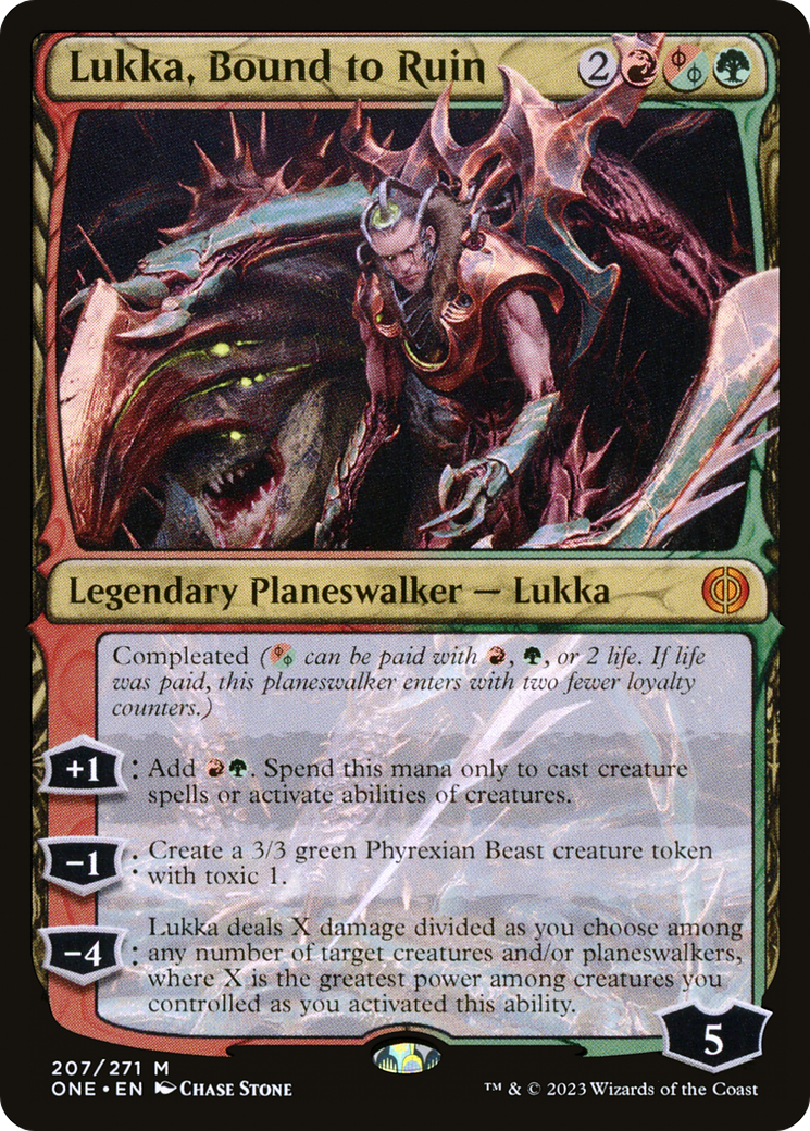 Lukka, Bound to Ruin [Phyrexia: All Will Be One] | Exor Games Bridgewater