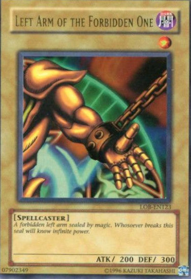 Left Arm of the Forbidden One [LOB-EN123] Ultra Rare | Exor Games Bridgewater